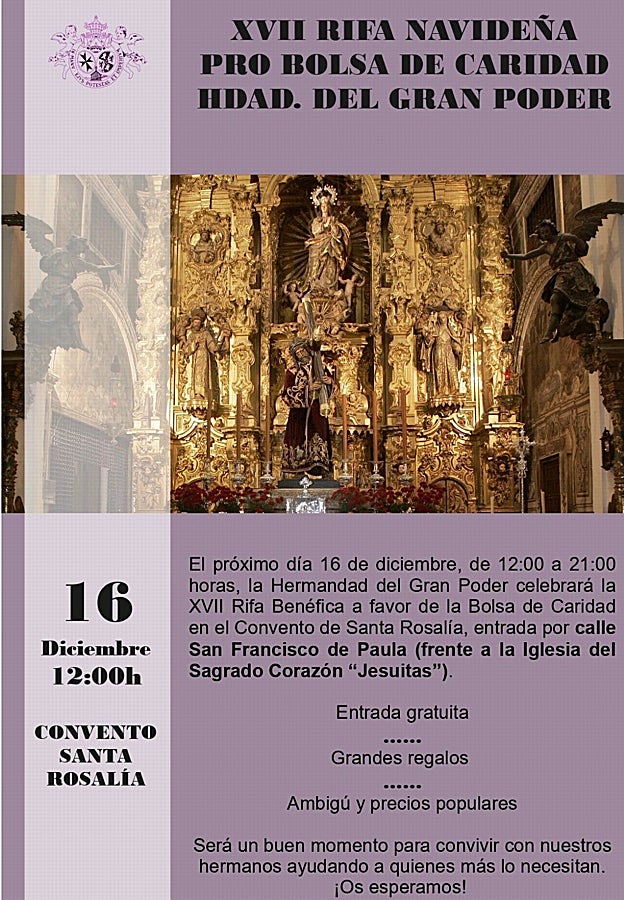 Cartel de la rifa del Gran Poder