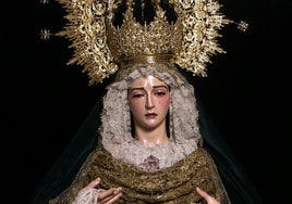 Fernando Aguado restaura a Virgen de la Esperanza de La Línea de la Concepción tras el incendio de 2022