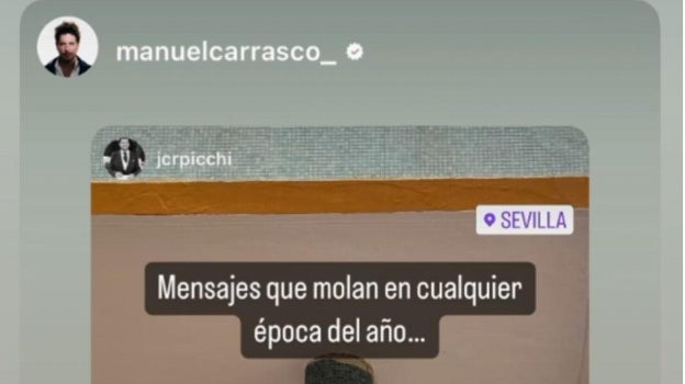El mensaje compartido por Manuel Carrasco