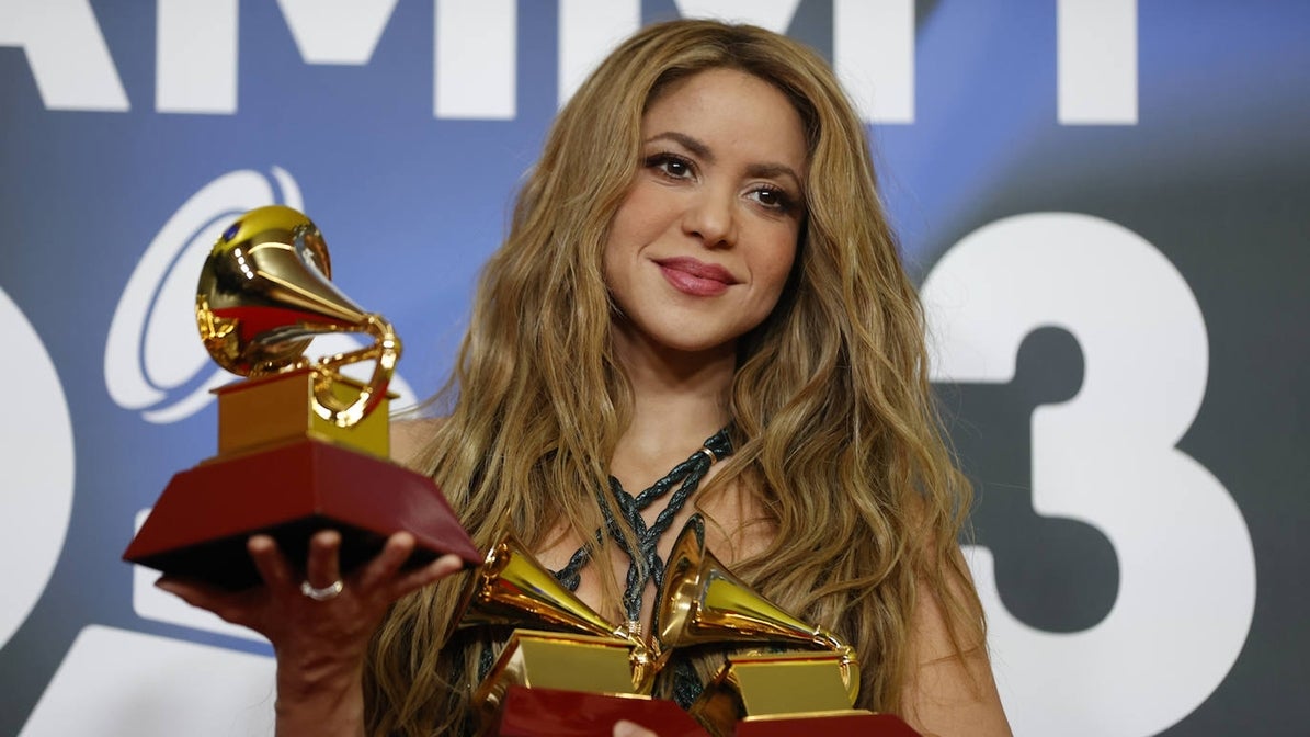 Shakira en la gala de los Grammy Latinos celebrados en Sevilla en el mes de noviembre