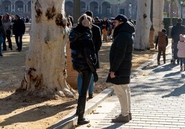En imágenes, jornada soleada, pero muy fría, en las calles de Sevilla