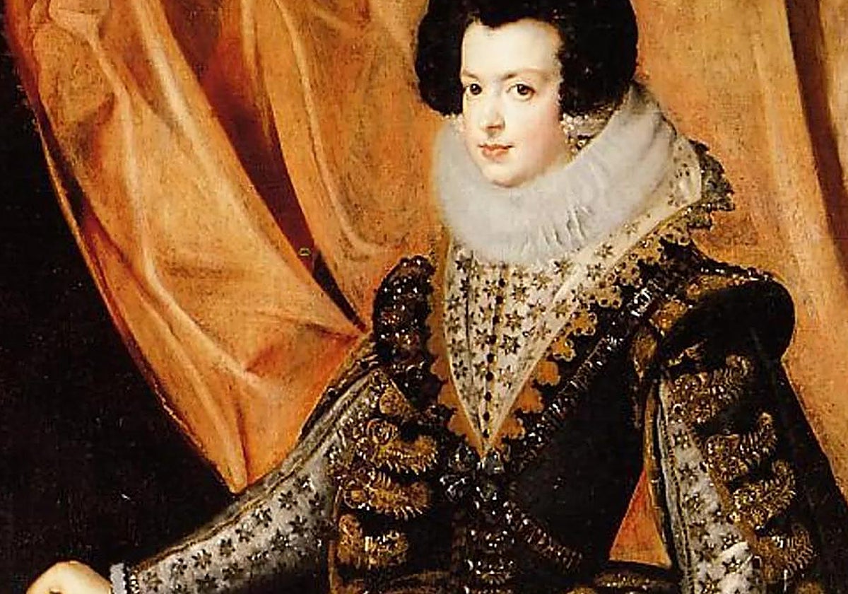 Detalle del 'Retrato de la Reina Isabel de Borbón', de Velázquez