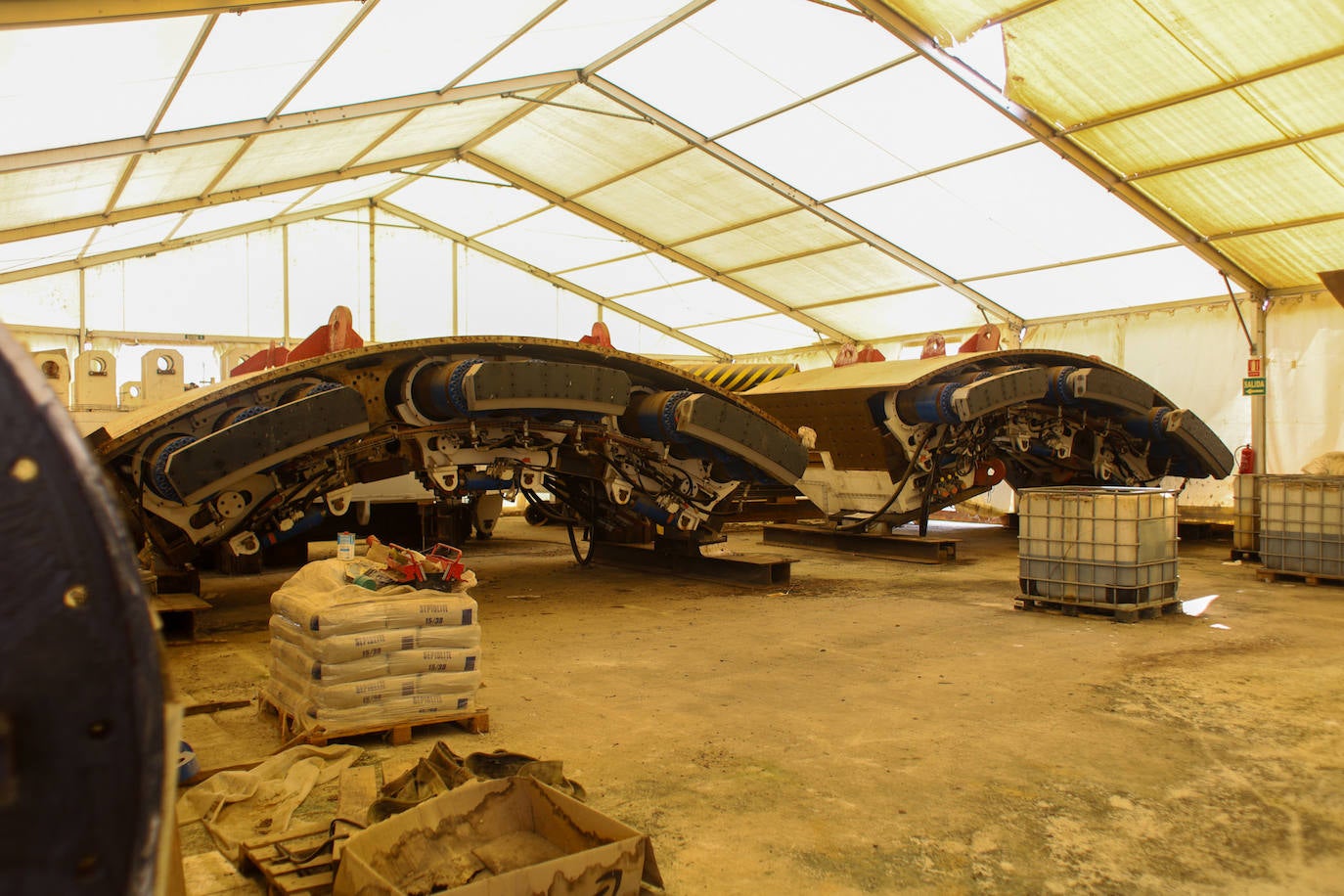 La tuneladora de la SE-40 tras once años esperando en Coria la obra