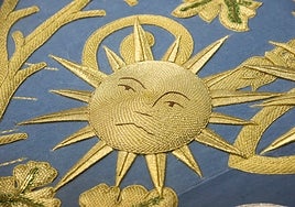 Detalles del nuevo manto de salida de la Virgen de Consolación de la Sed
