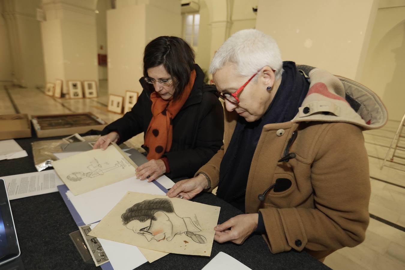 María José y Rosa María Trías Vargas han entregado las obras de Escobar a la Galería ABC de Sevilla