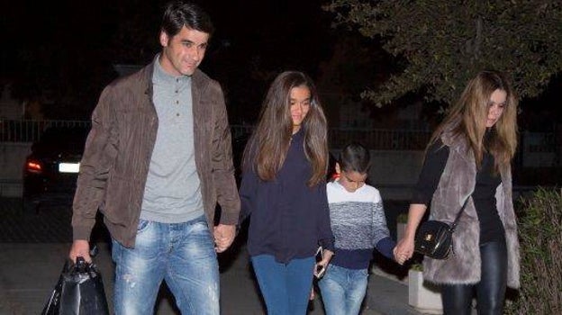El torero gaditano, junto a su familia