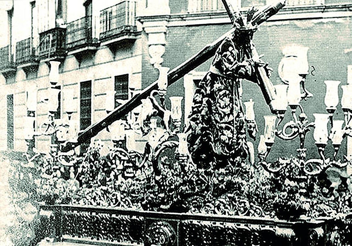 Estampa antigua del Señor de la Salud de los Gitanos, imagen perdida en 1936