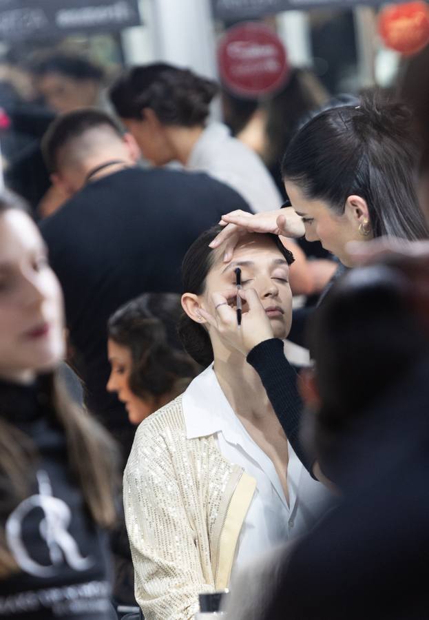 Un momento de la preparación de un desfile en Simof 2024