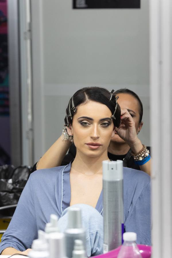 Un momento de la preparación de un desfile en Simof 2024