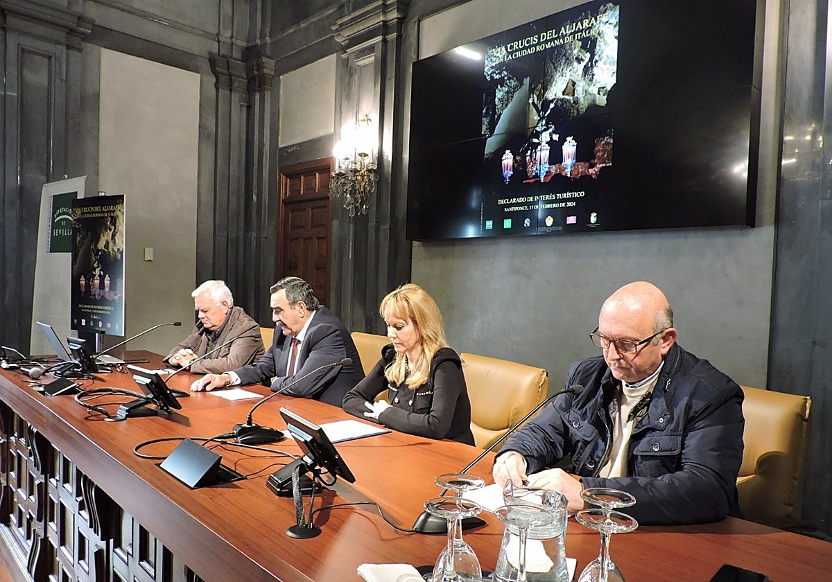 Presentación del XXXIII Vía Crucis del Aljarafe en la Casa de la Provincia de Sevilla