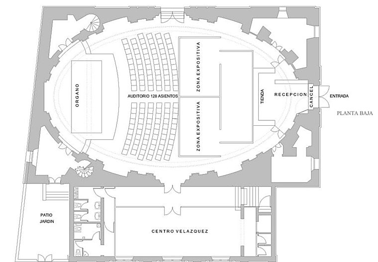 Un modelo para la planta baja del edificio