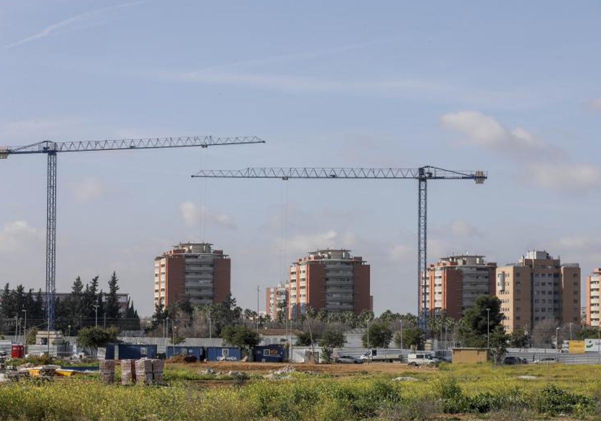 Una construcción de viviendas