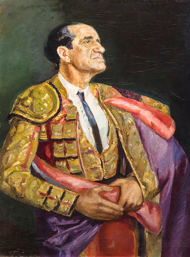 Juan Belmonte retratado por el pintor onubense Daniel Vázquez Díaz