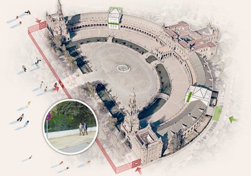 El Ayuntamiento de Sevilla cerrará la Plaza de España y cobrará la entrada