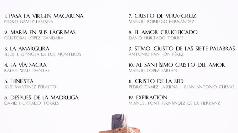 Repertorio del trabajo discográfico