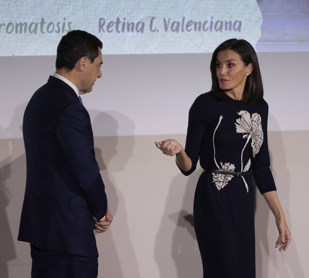 Momento del acto oficial al que ha asistido la Reina Doña Letizia, muy comprometida con la investigación de las enfermedades raras