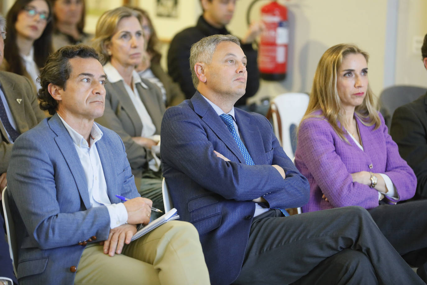 Jaime Román, Alberto García Reyes y Matilde Sánchez