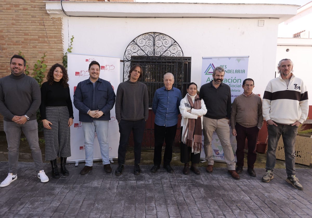 Un momento de la presentación de los cursos Barraca XXI que la SGAE ofrecerá en la Asociación Nuestra Señora de la Candelaria