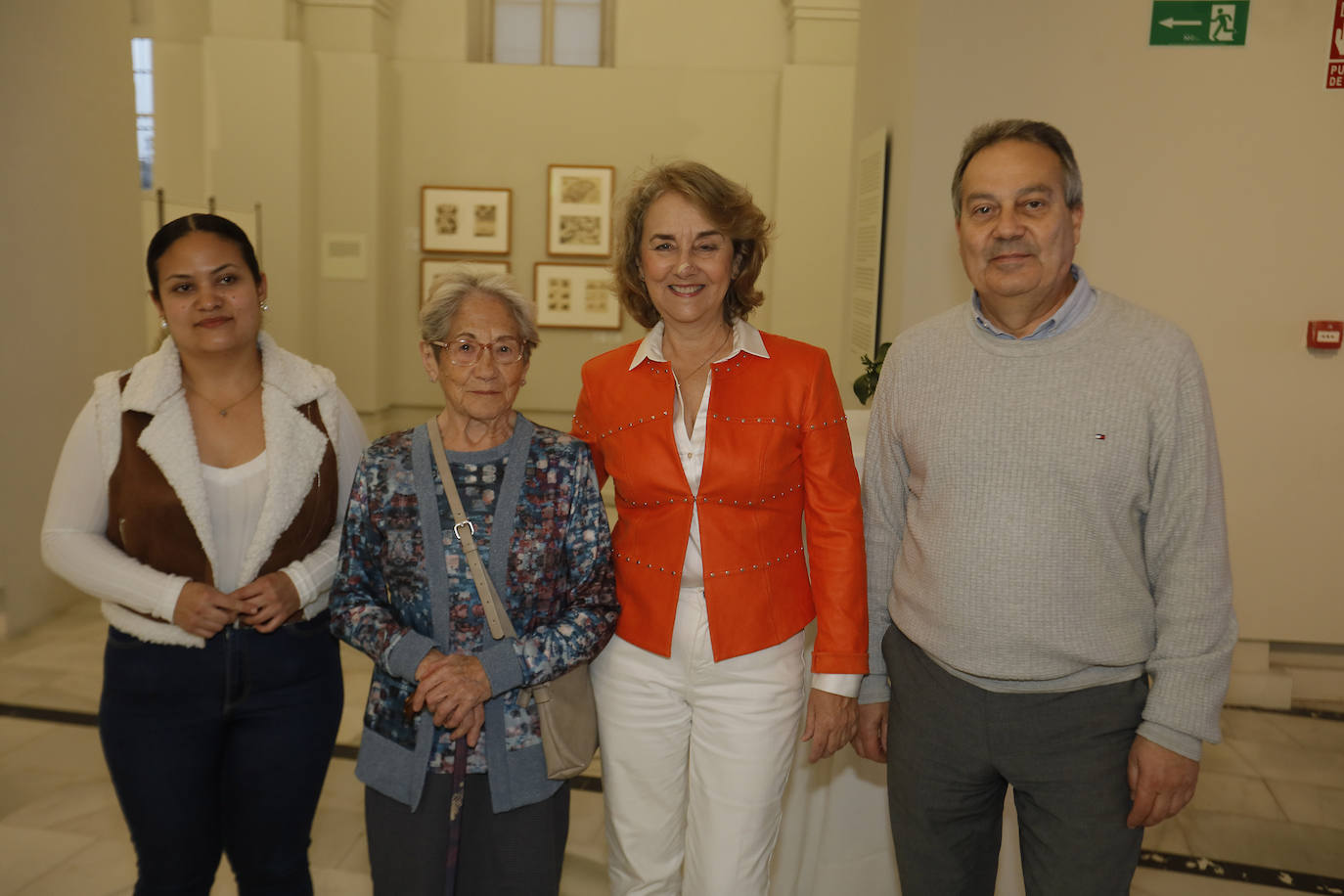 Olmara Castillo, Adela Páez, Adela Muñoz y Enrique Sánchez