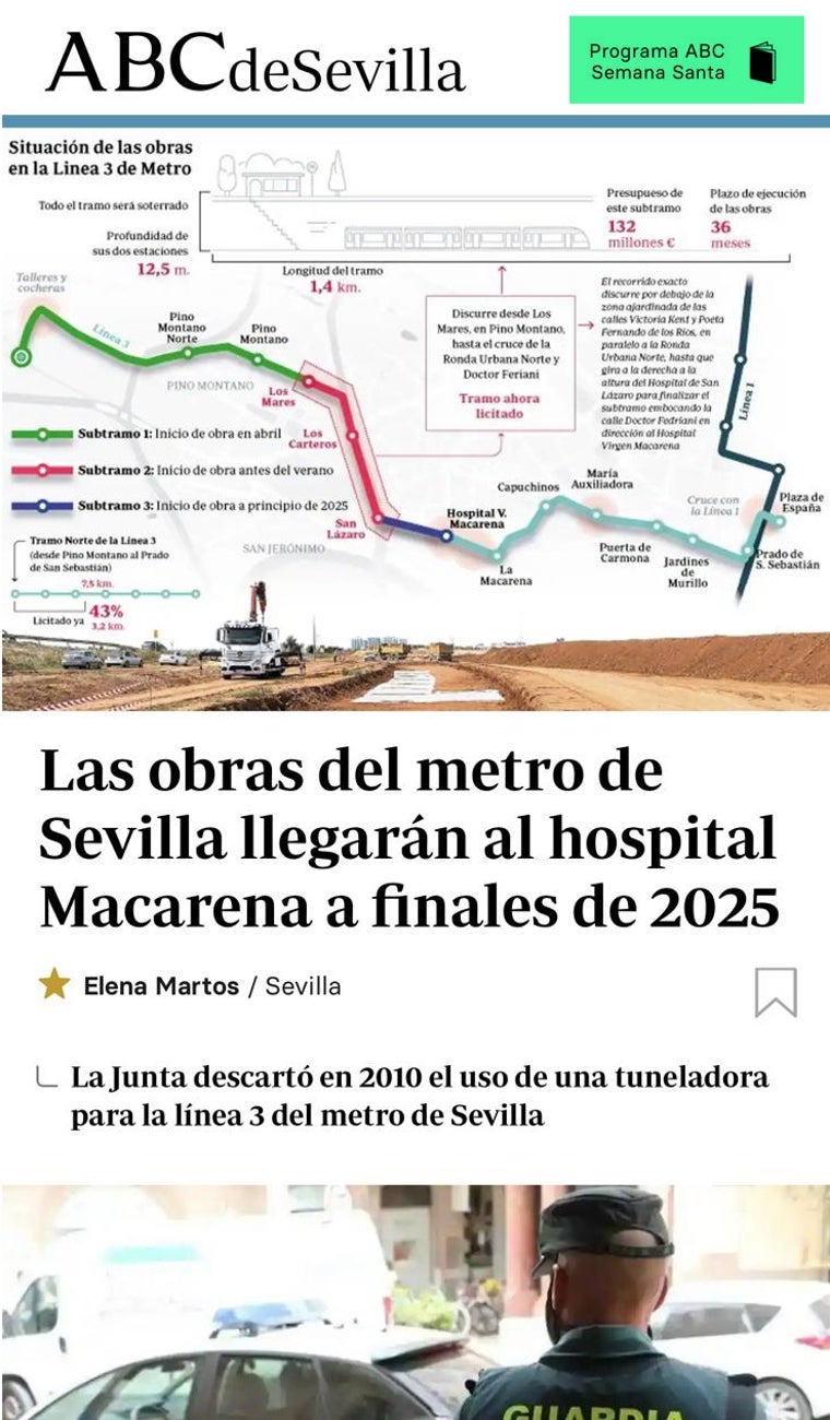 Ya está disponible en la app de ABC el programa de la Semana Santa de Sevilla 2024: toda la información en tiempo real