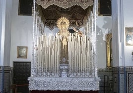 Cómo se monta un paso de palio en la Semana Santa de Sevilla