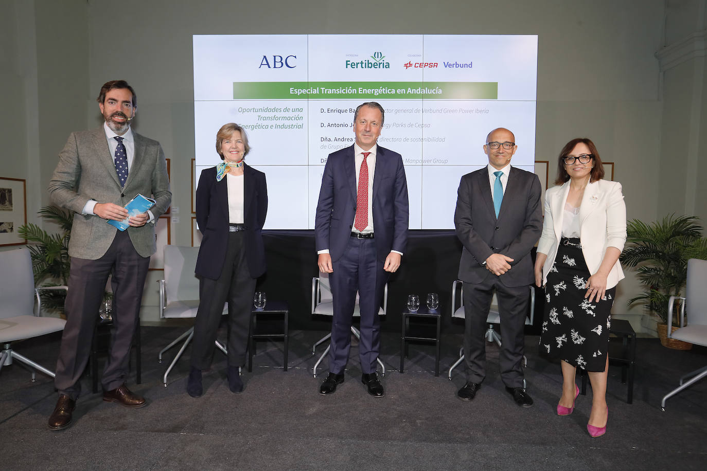 Luis Montoto, Andrea Sánchez, Enrique Barbudo, Antonio Joyanes y María Sánchez Vargas