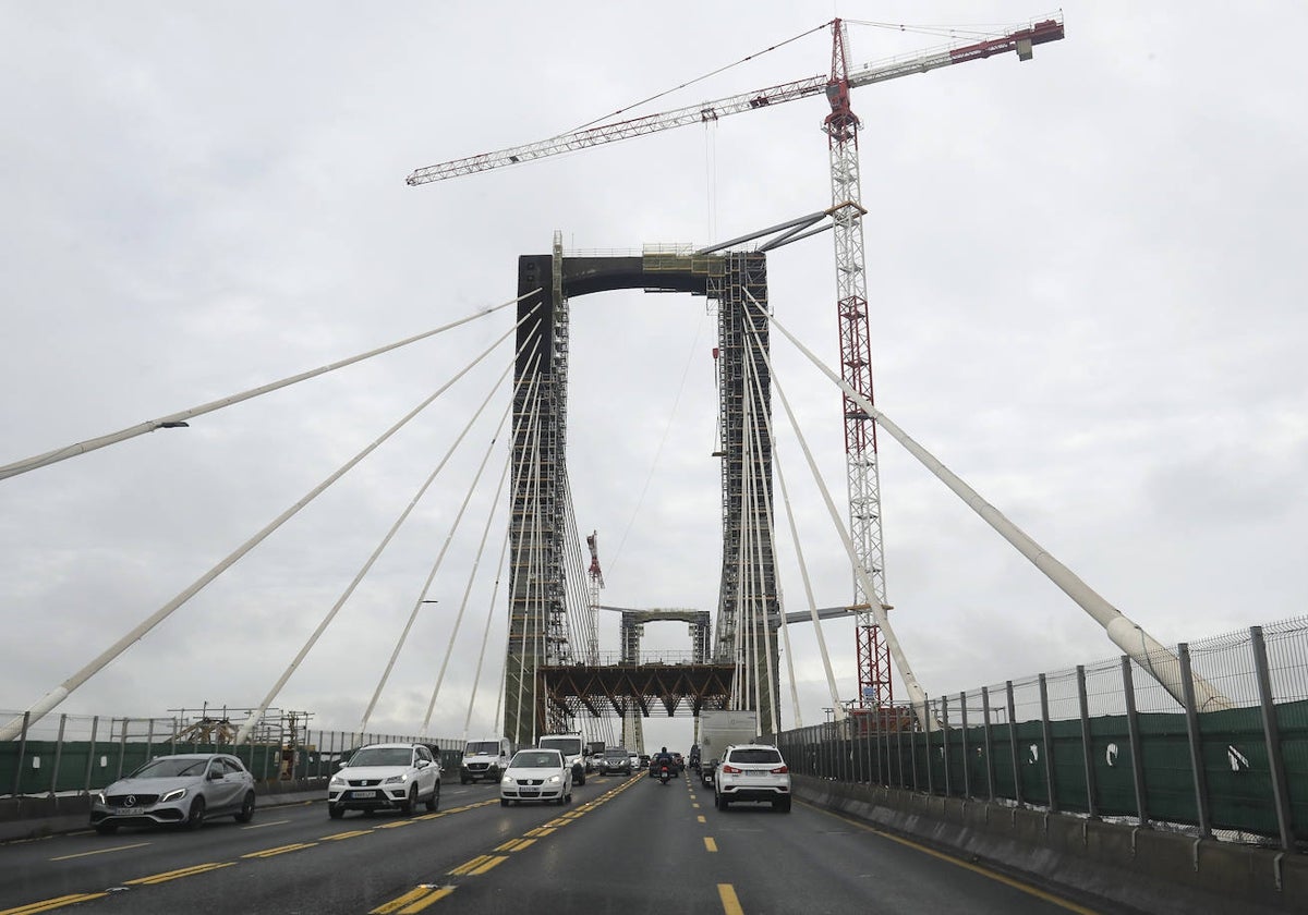 El puente del Centenario, en obras