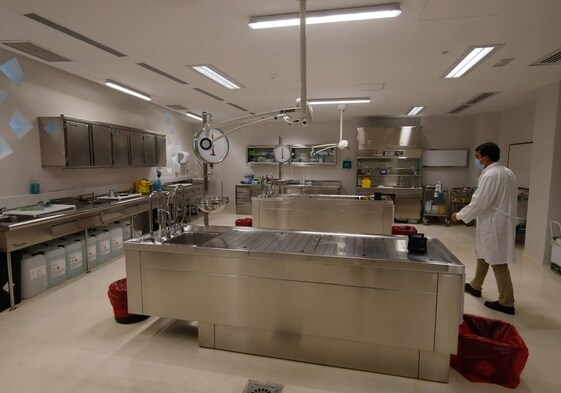 Sala de autopsias del Instituto de Medicina Legal y Ciencias Forenses