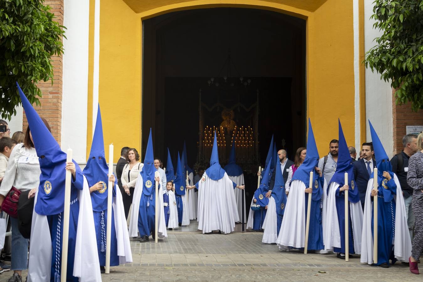 Salida de la hermandad de San José Obrero, este Sábado de Pasión
