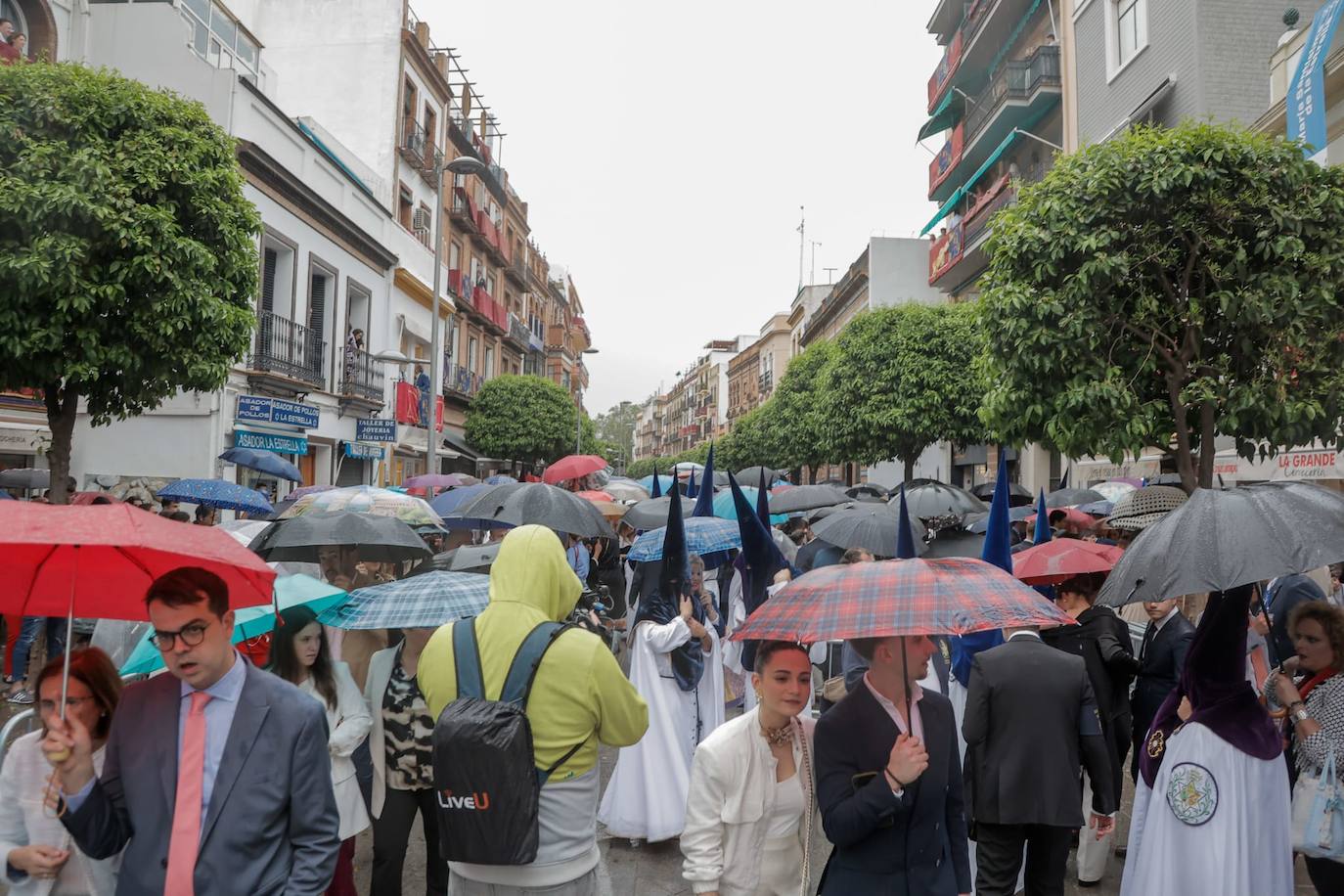 La hermandad de la Estrella no realiza su estación de penitencia debido a la lluvia