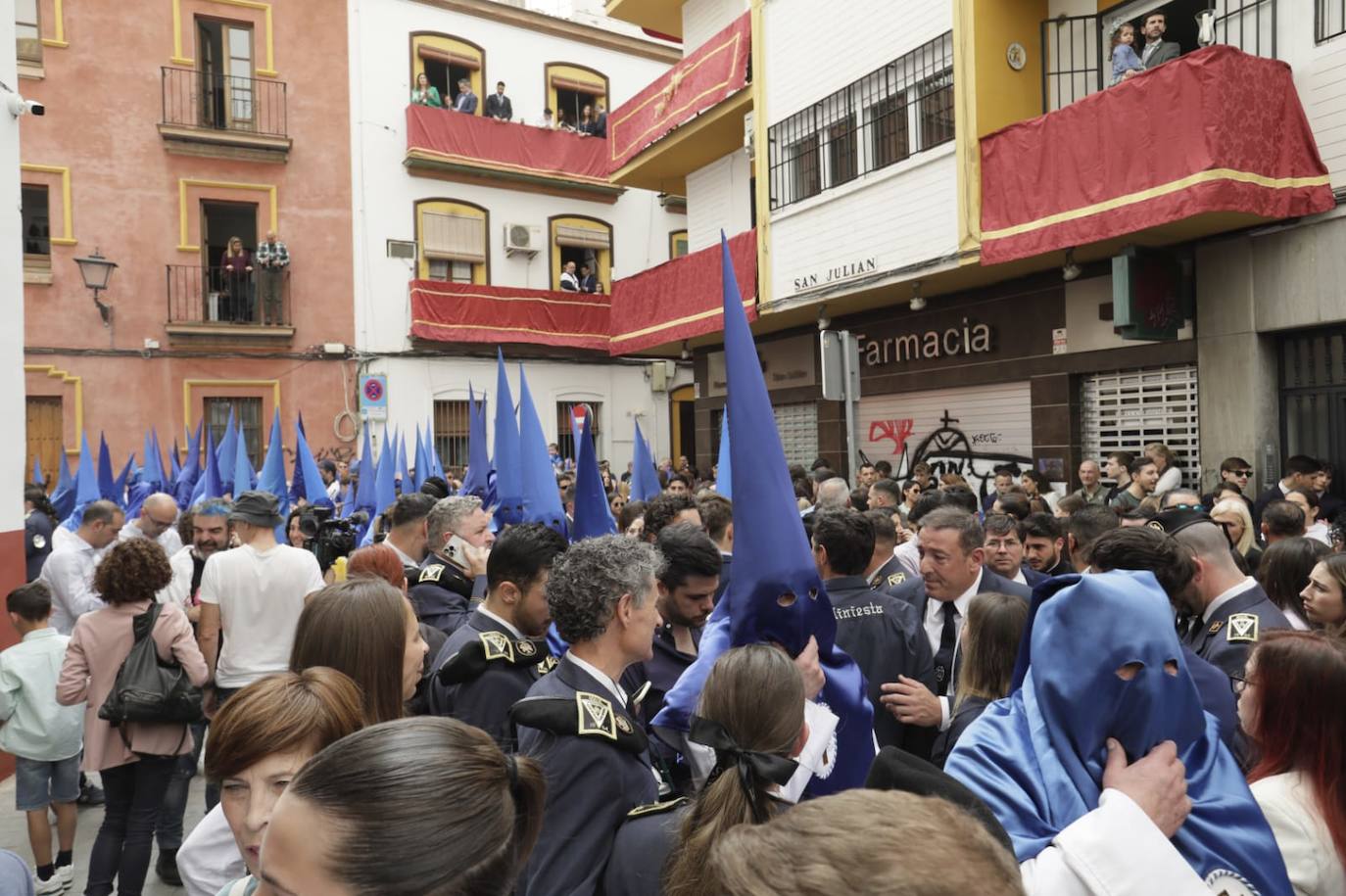La hermandad de la Hiniesta no ha podido realizar su esperada estación de penitencia este Domingo de Ramos