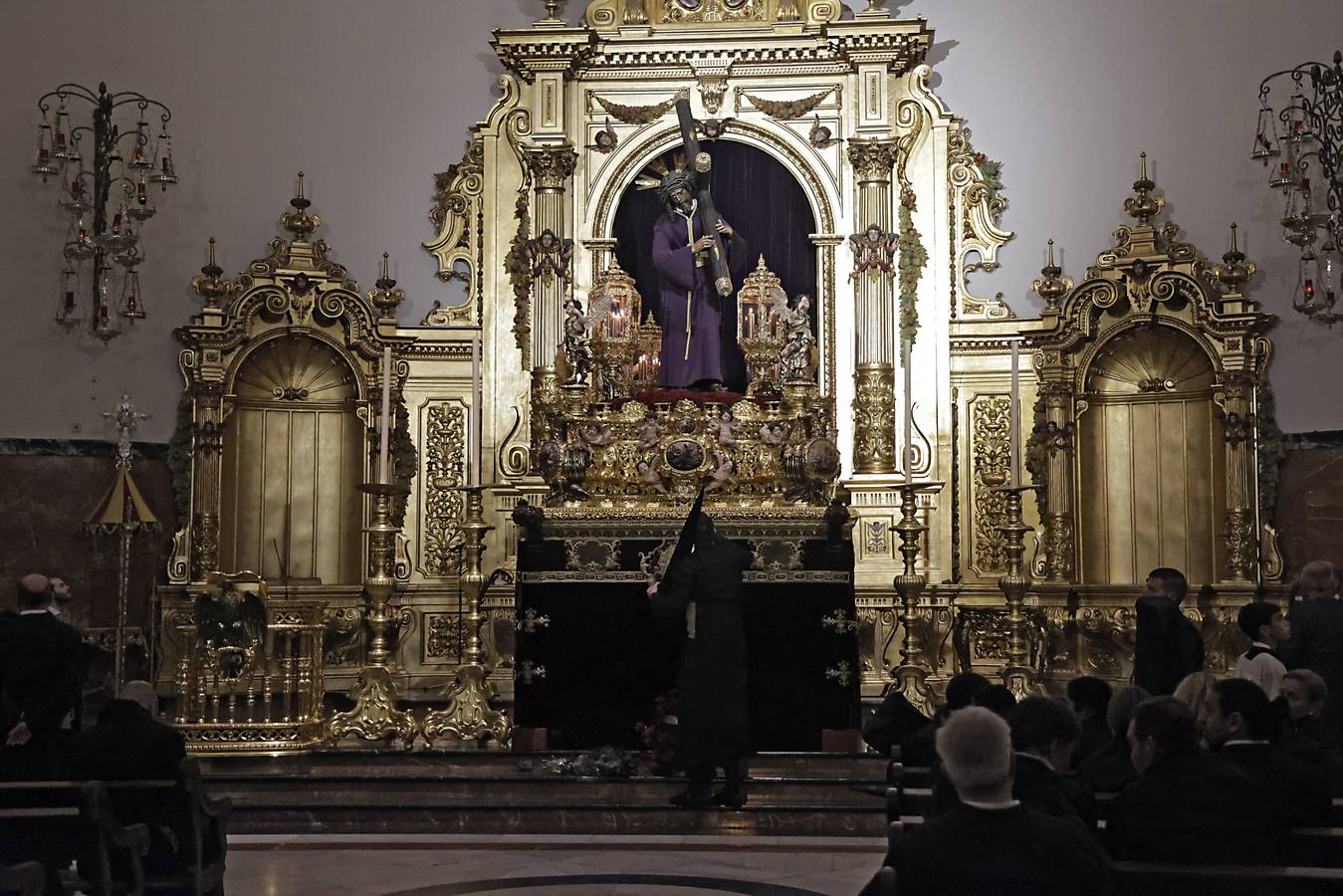 La hermandad del Gran Poder no pudo realizar su estación de penitencia a la Catedral en 2024 por la lluvia