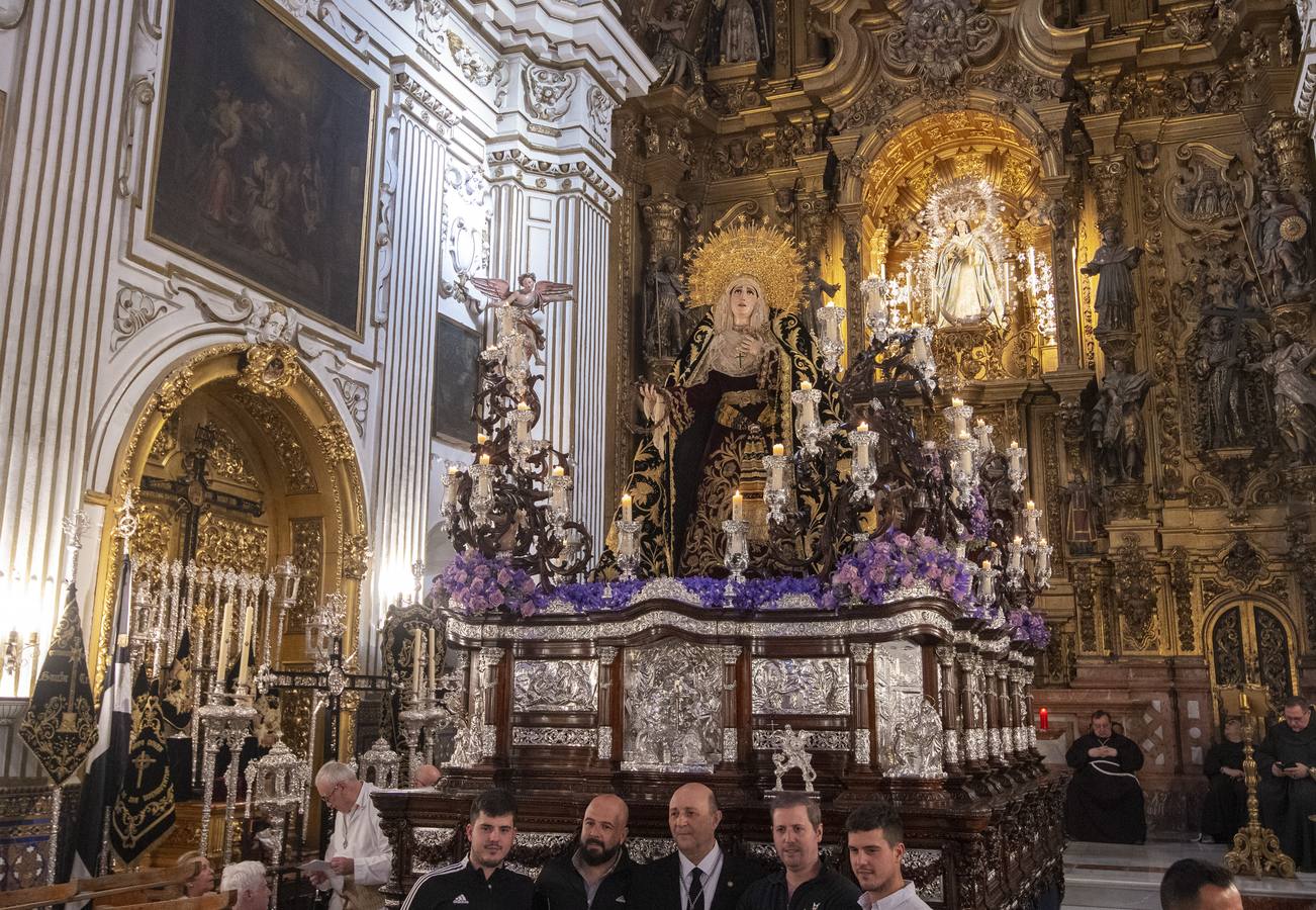 La Soledad de San Buenaventura no pudo salir a las calles de Sevilla en el Viernes Santo de 2024