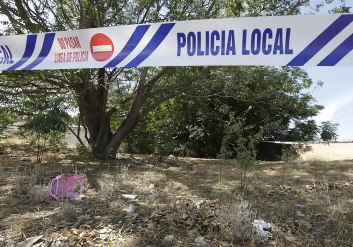 Lugar en el que fue localizado el cadáver del 'Chicho' en Alcalá de Guadaíra