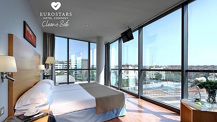 Habitación del Hotel Exe Sevilla Plamera