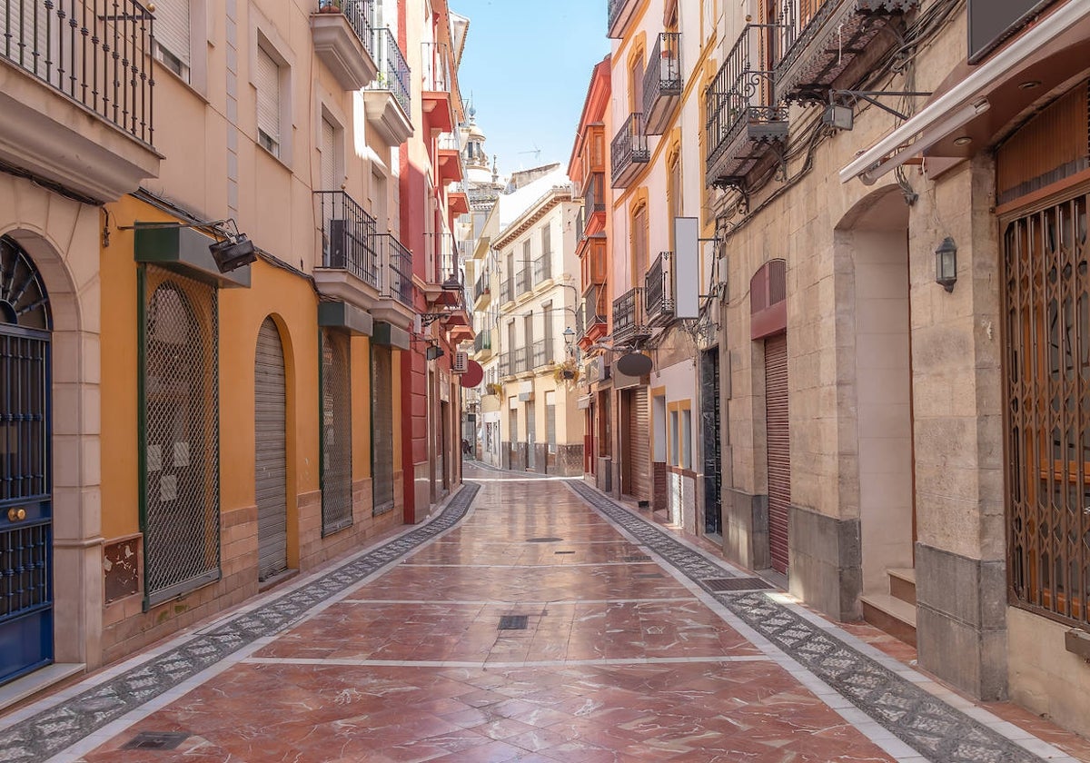 Calle peatonal de la ciudad andaluza más barata para arrendar casa