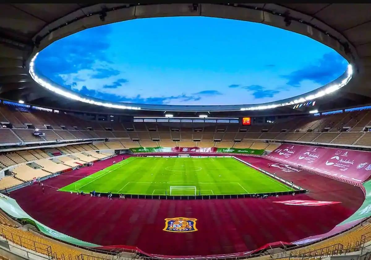 Panorámica interior del Estadio de la Cartuja