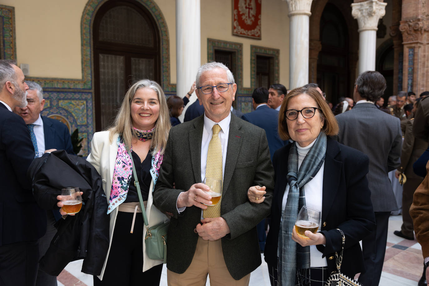 Marina González, Miguel Pérez y María de la Sierra