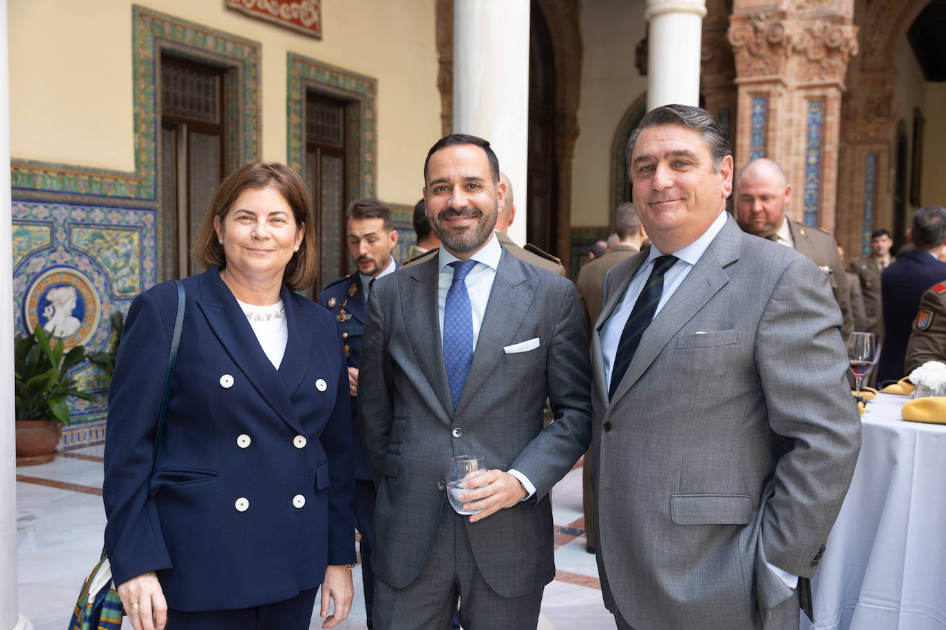 María Iñiguez, Alberto Barrios y Juan Carlos Núñez