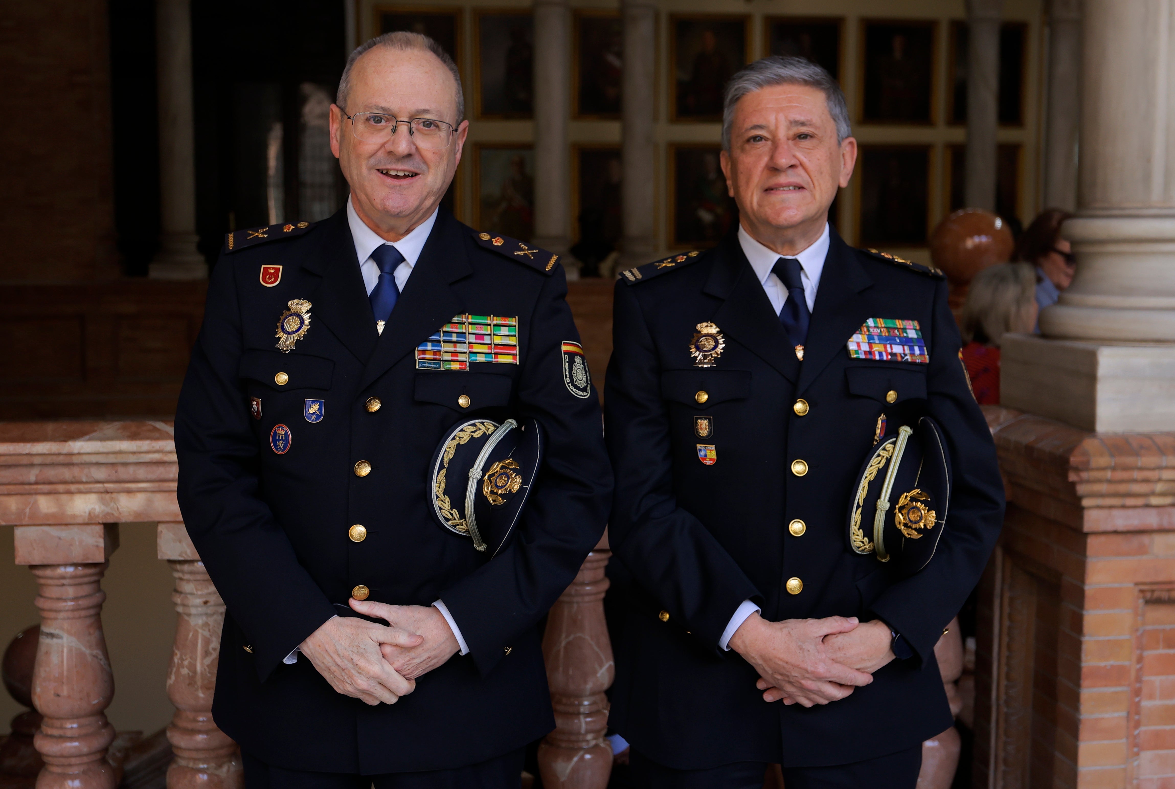 Comisario General de Seguridad Ciudadana, Juan Carlos Castro Estévez y Jefe Superior de Andalucía Occidental de la Policía Nacional, Andrés Martín Garrido Cancio