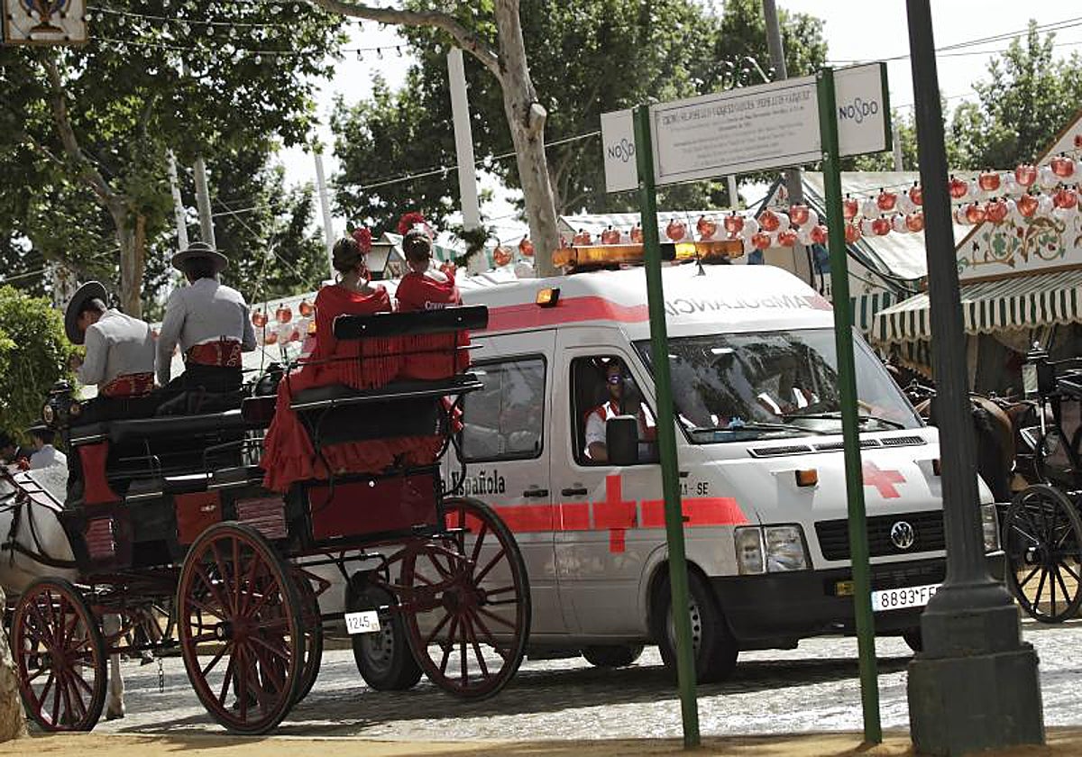 Una ambulancia por la Feria