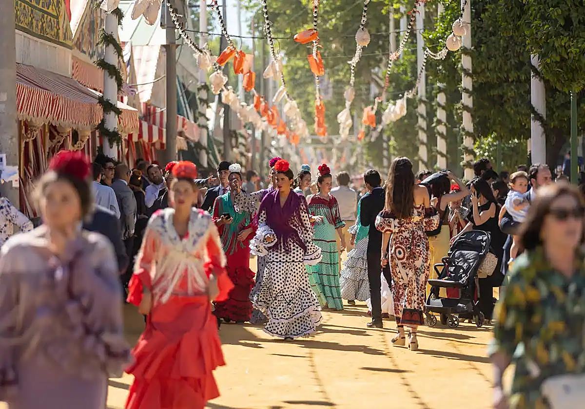 Ambiente de la Feria de Abril de Sevilla