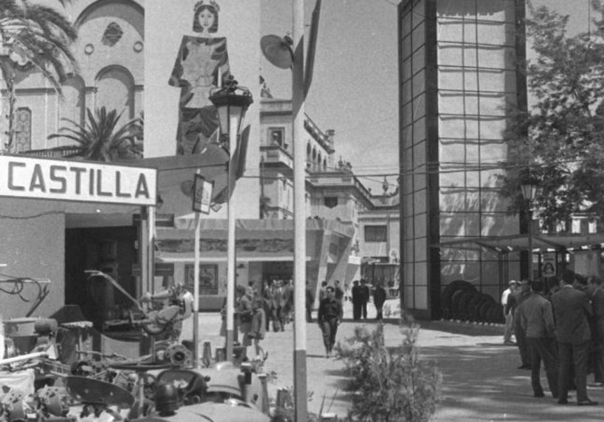 La Feria de Muestras en los Jardines de San Telmo, en el año 1961