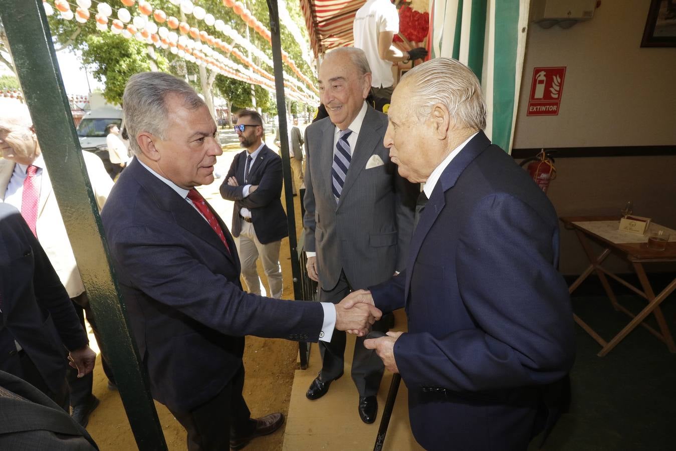José Luis Sanz a la llegada a la caseta