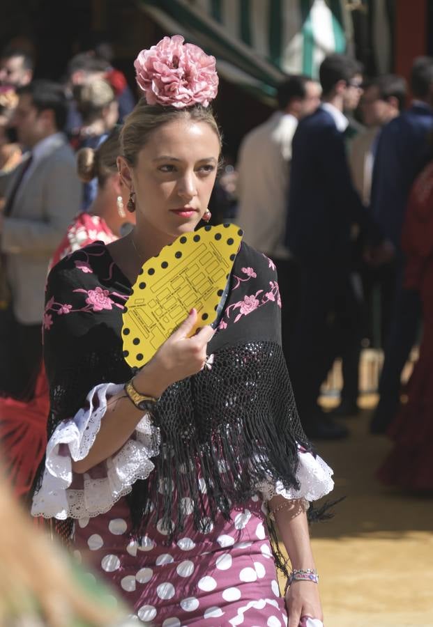 Ambiente en el real durante el domingo de Feria