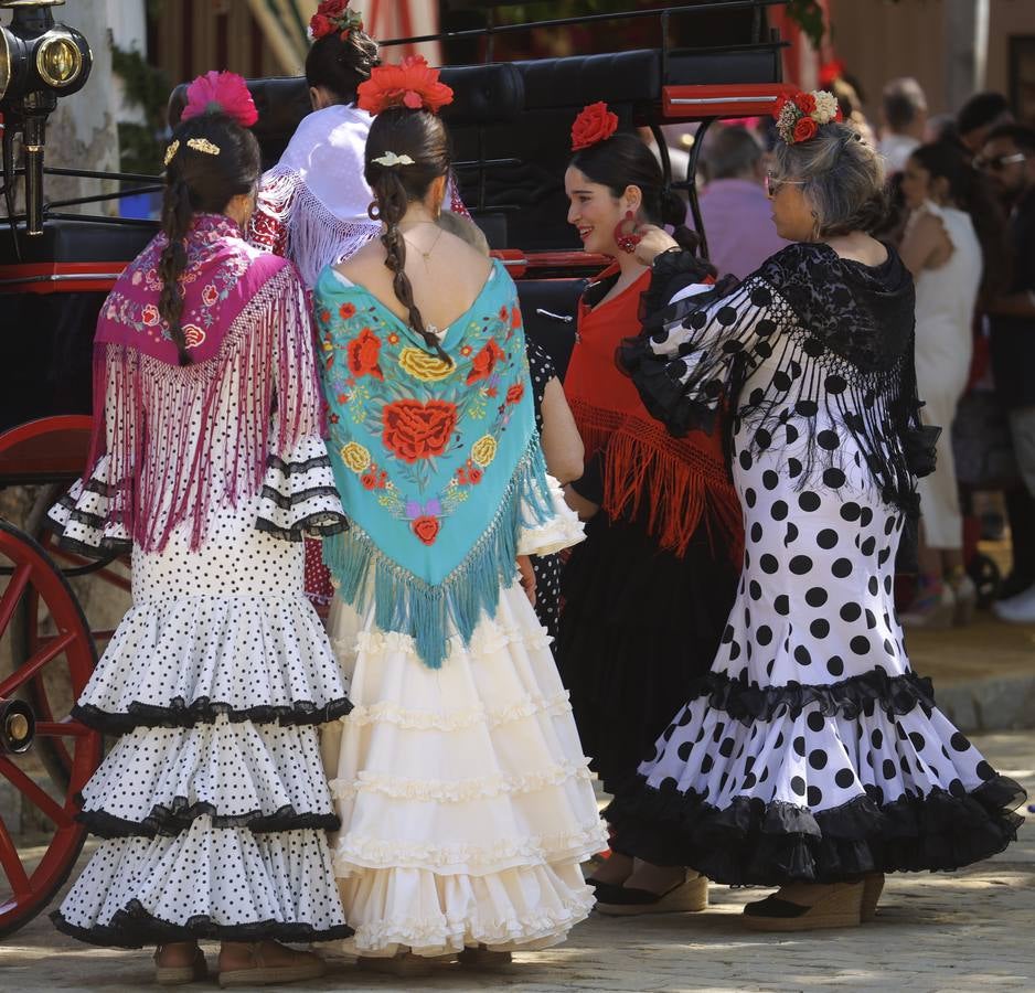 Ambiente en el real durante el domingo de Feria