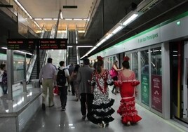 Los trabajadores de Metro de Sevilla denuncian la «situación insostenible» del servicio en la Feria de Abril