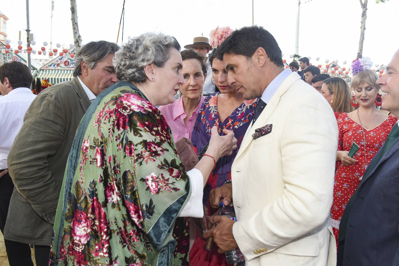 Pepa Muñoz con Francisco Rivera y Lourdes Montes