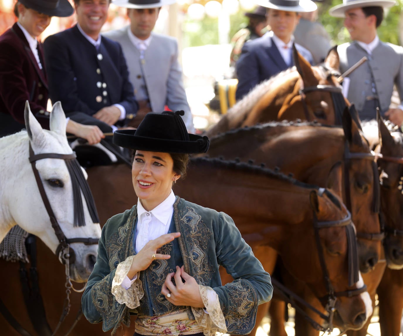 Ambiente durante el martes en la Feria de Sevilla de 2024