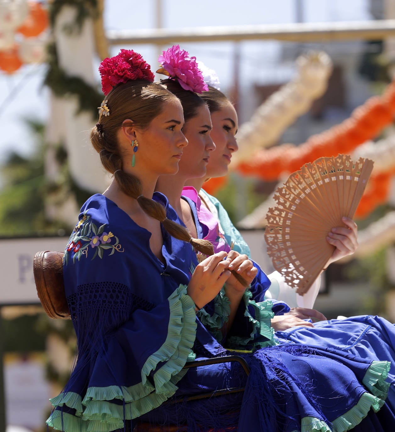 Ambiente durante el martes en la Feria de Sevilla de 2024